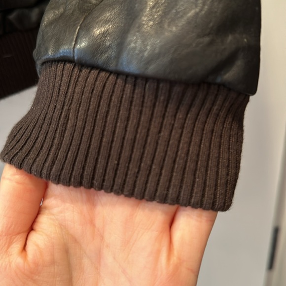 The Kooples real leather real fur hooded leather jacket size small - Picture 7 of 15